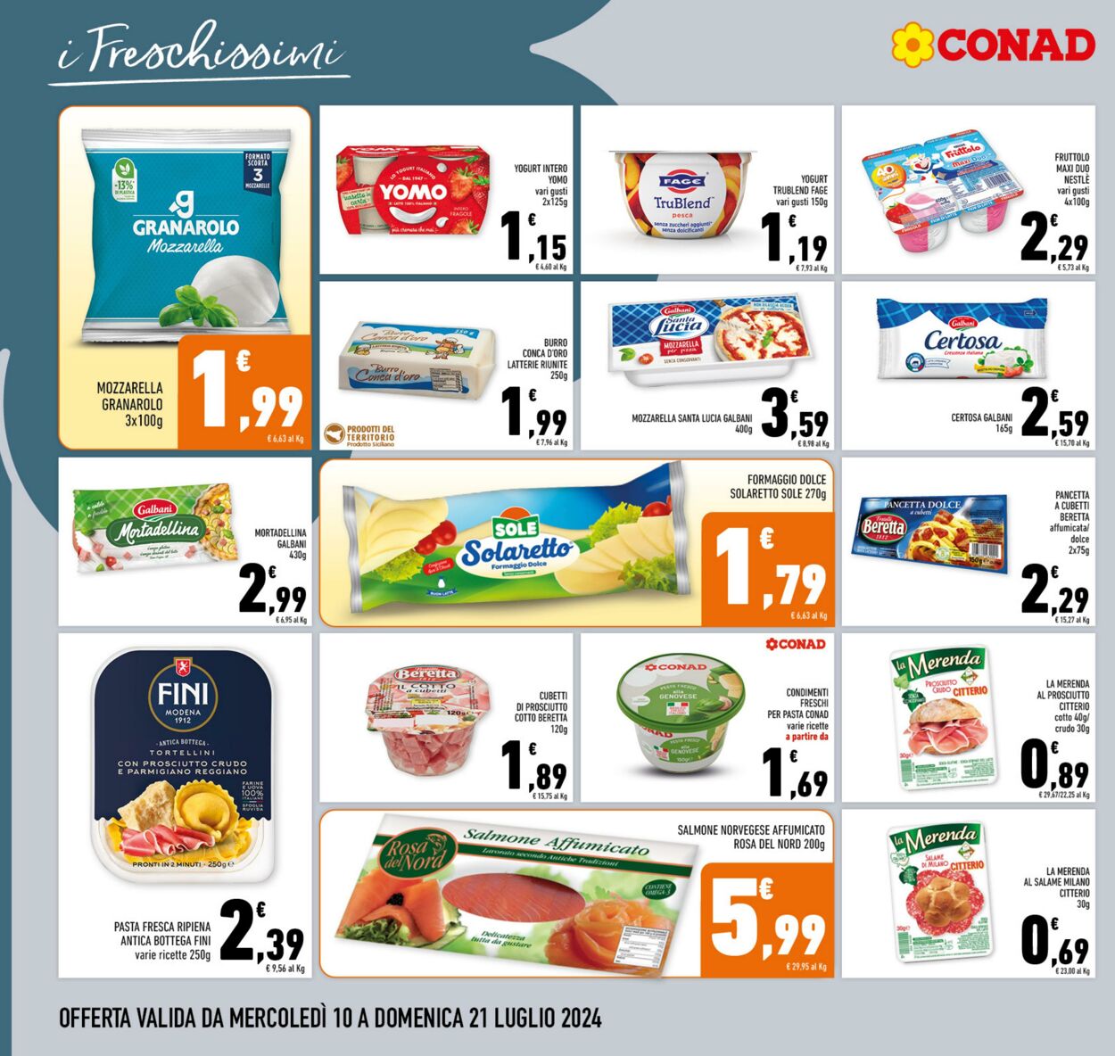 Volantino Conad 10.07.2024 - 21.07.2024