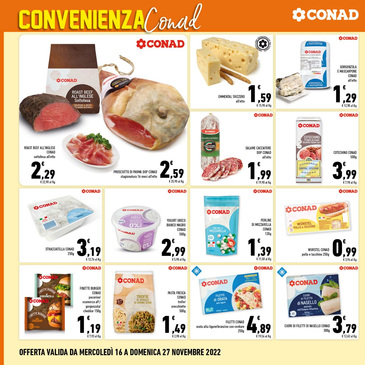 Volantino Conad 16.11.2022 - 27.11.2022