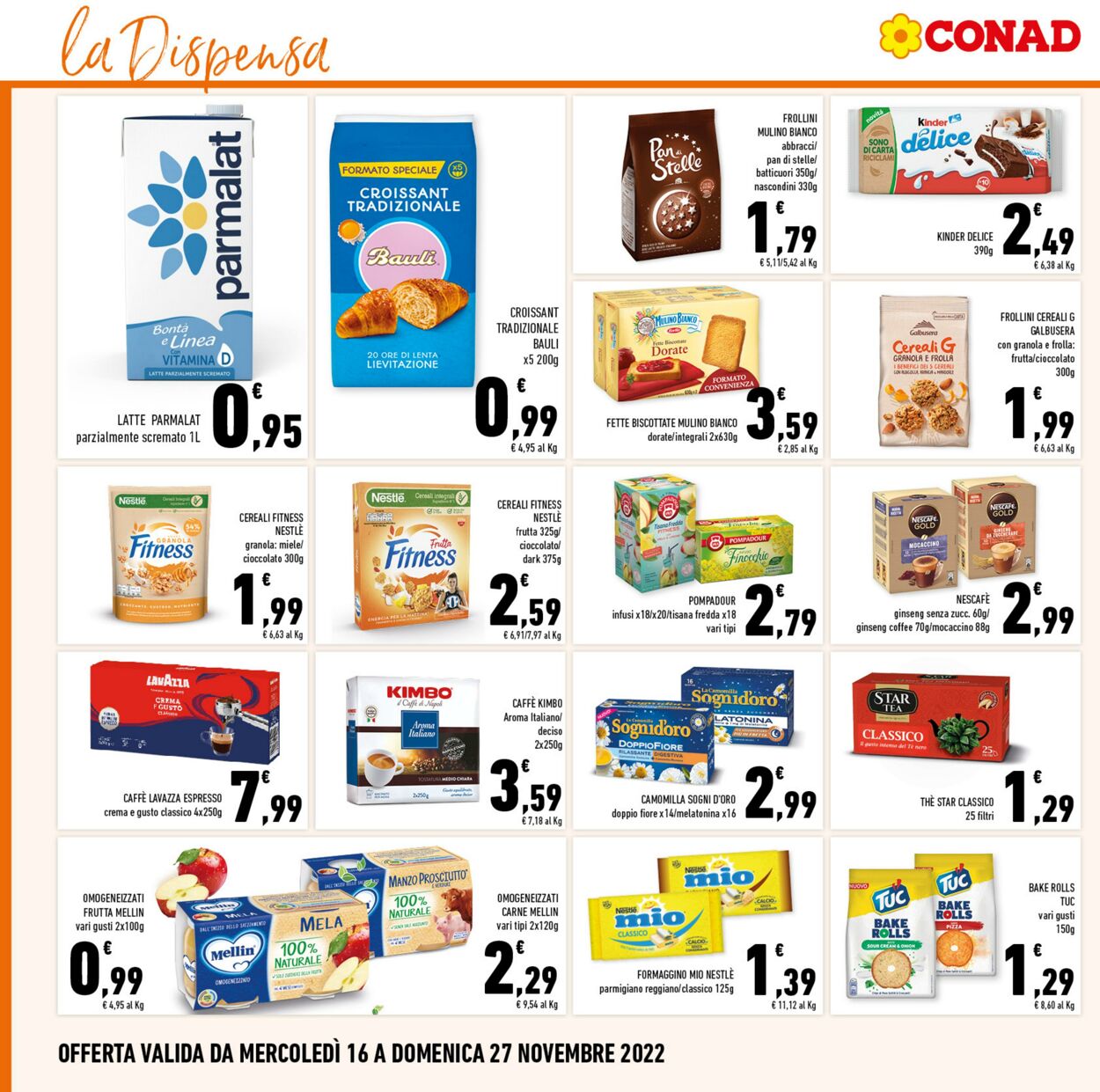 Volantino Conad 16.11.2022 - 27.11.2022