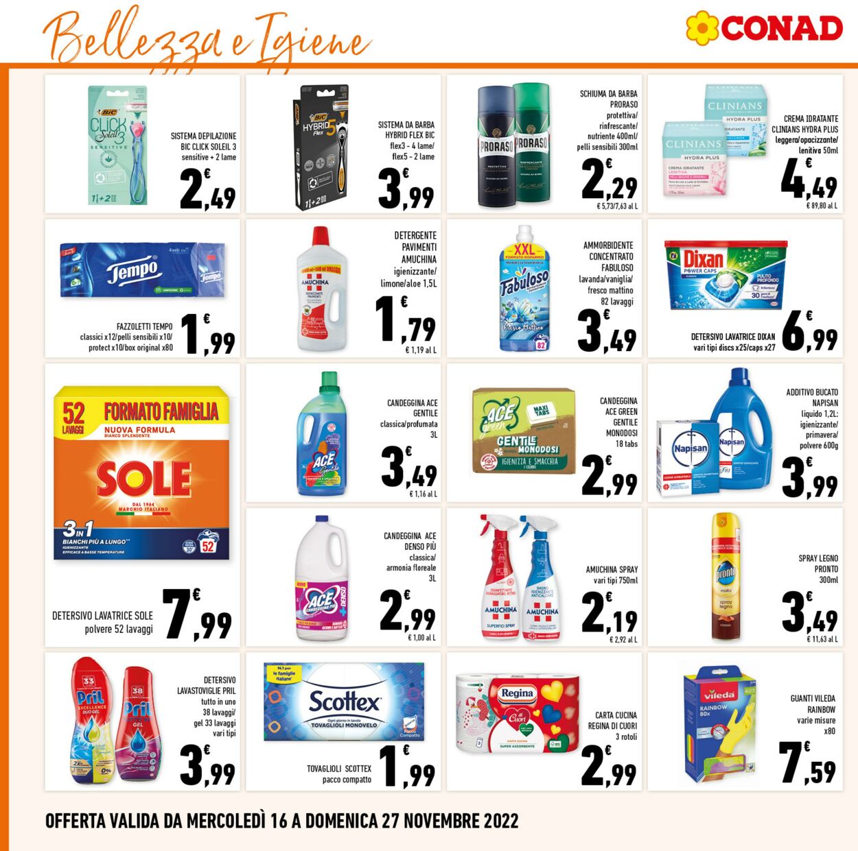 Volantino Conad 16.11.2022 - 27.11.2022