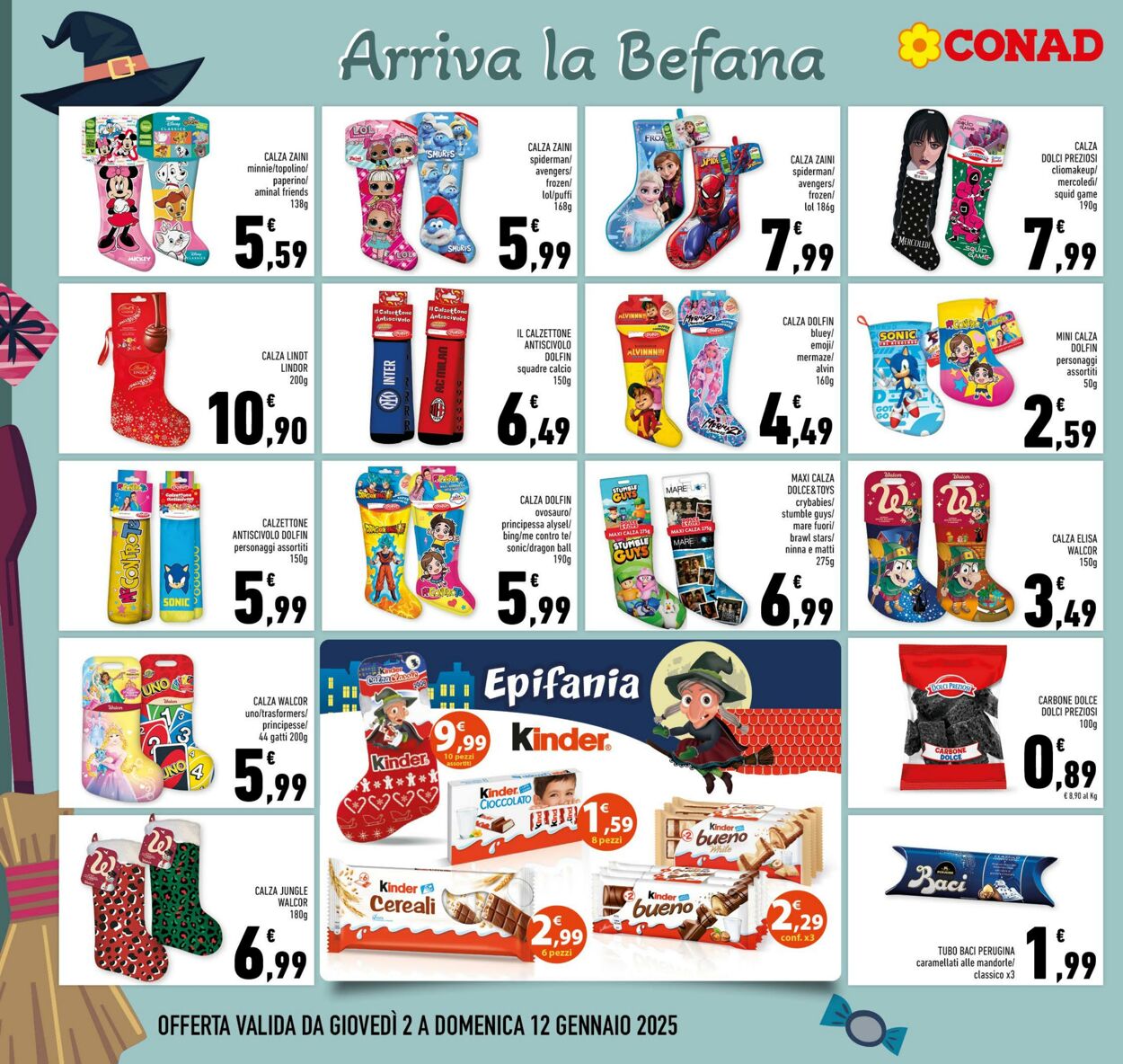 Volantino Conad 02.01.2025 - 12.01.2025