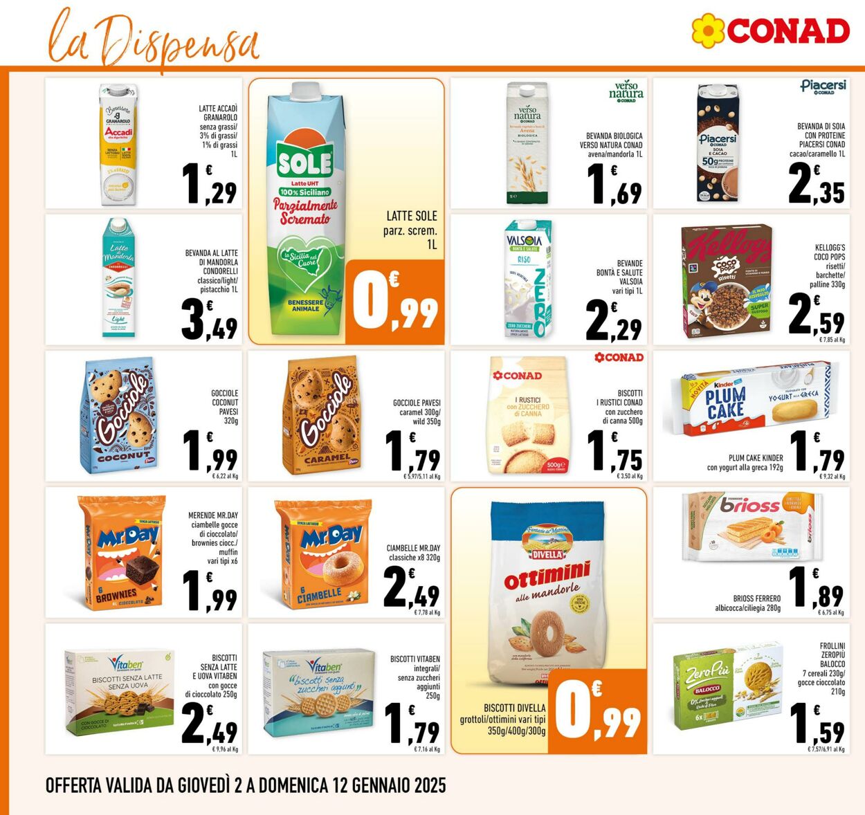 Volantino Conad 02.01.2025 - 12.01.2025