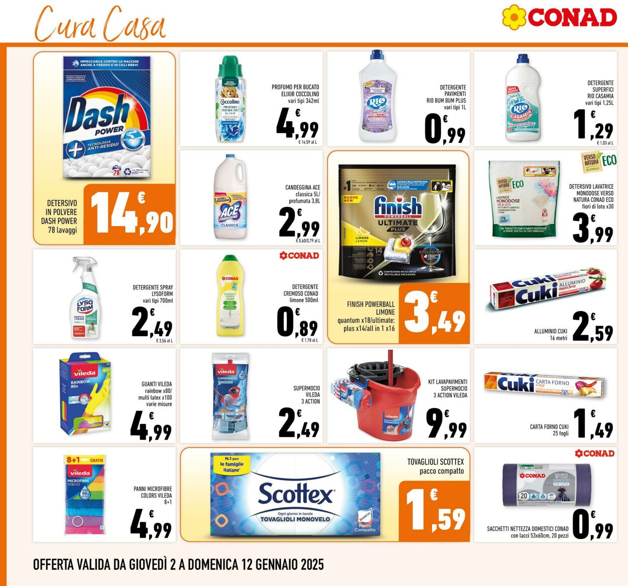 Volantino Conad 02.01.2025 - 12.01.2025