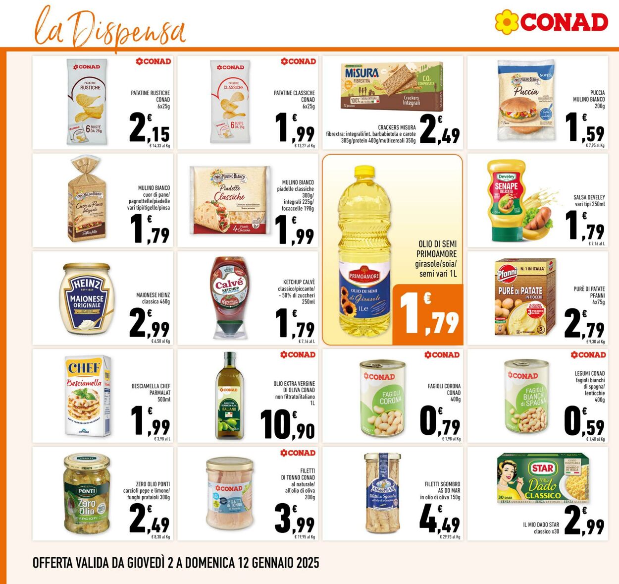 Volantino Conad 02.01.2025 - 12.01.2025