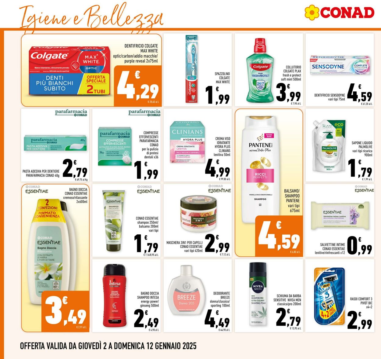 Volantino Conad 02.01.2025 - 12.01.2025