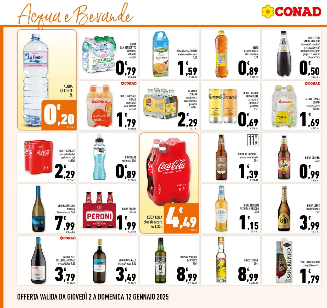 Volantino Conad 02.01.2025 - 12.01.2025