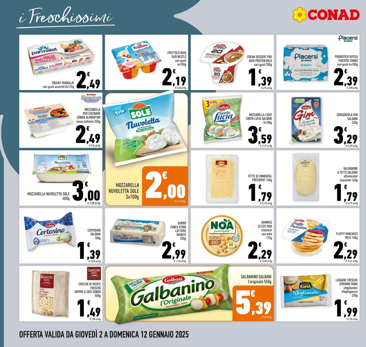 Volantino Conad 02.01.2025 - 12.01.2025