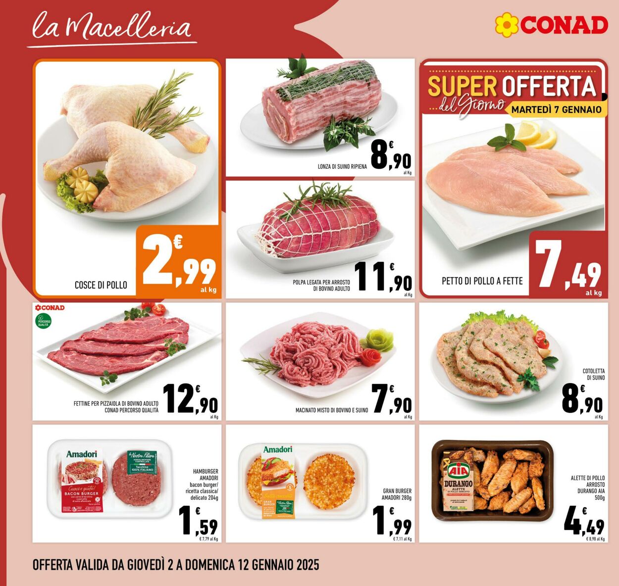 Volantino Conad 02.01.2025 - 12.01.2025