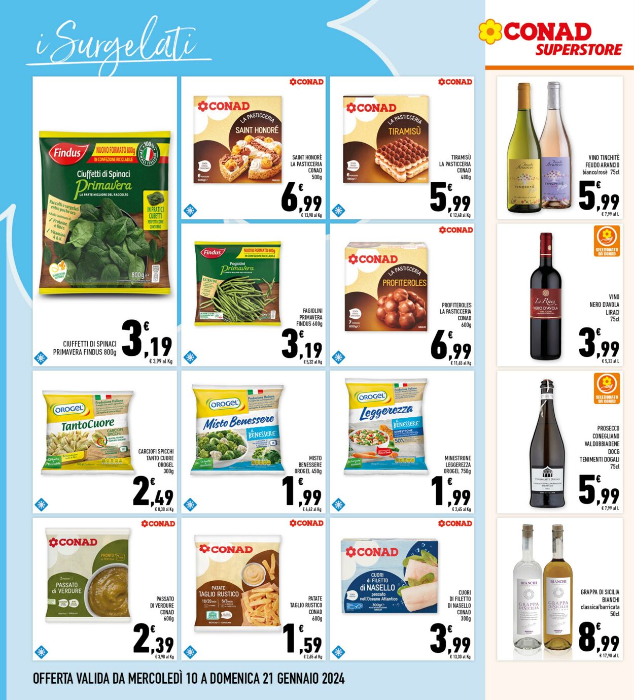 Volantino Conad 10.01.2024 - 21.01.2024