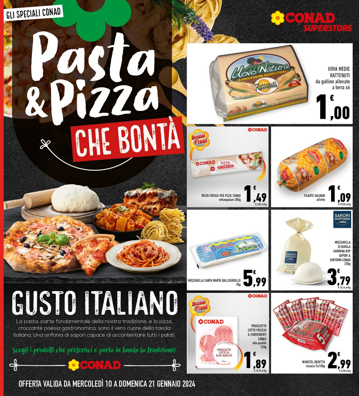 Volantino Conad 10.01.2024 - 21.01.2024