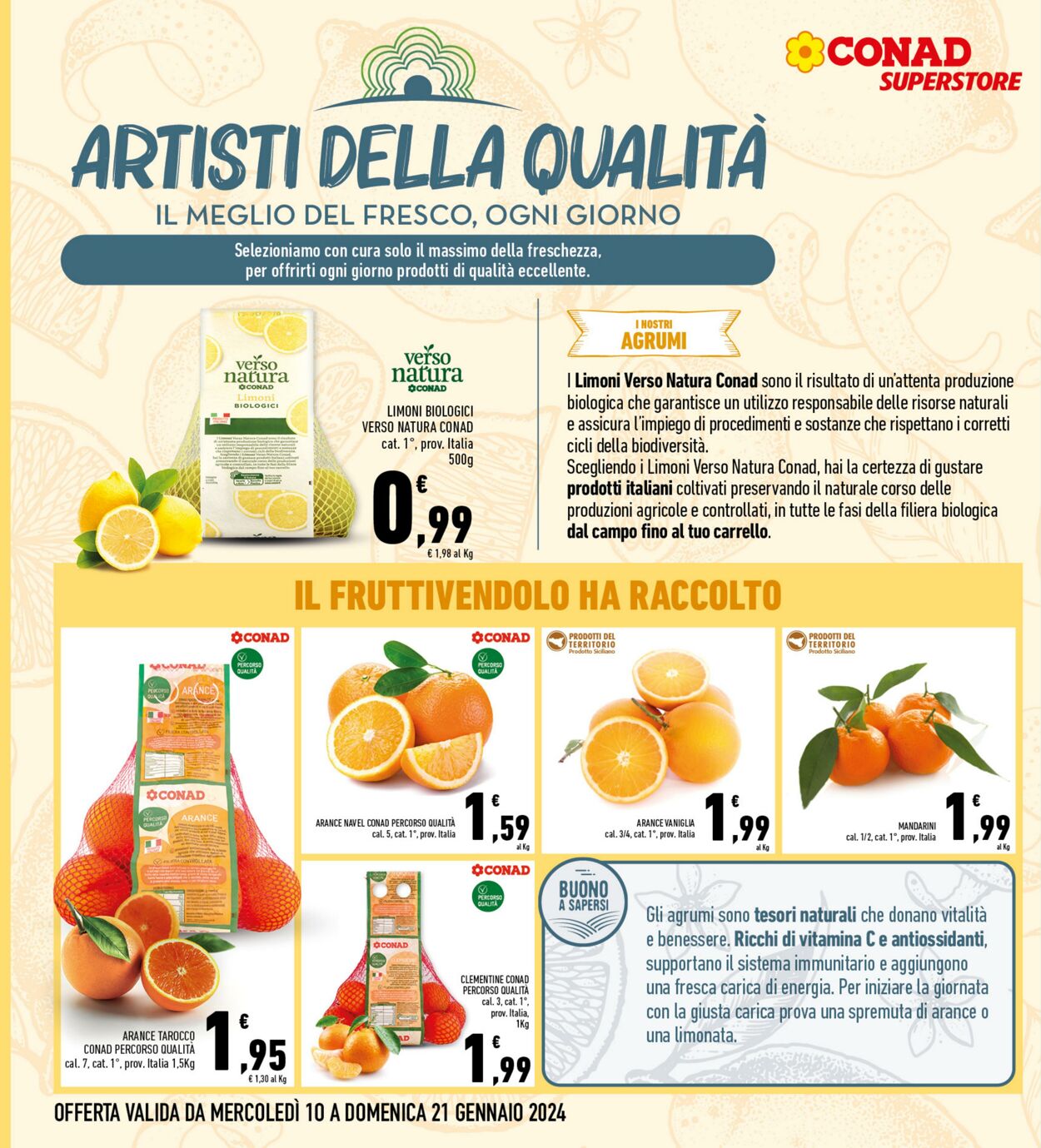 Volantino Conad 10.01.2024 - 21.01.2024