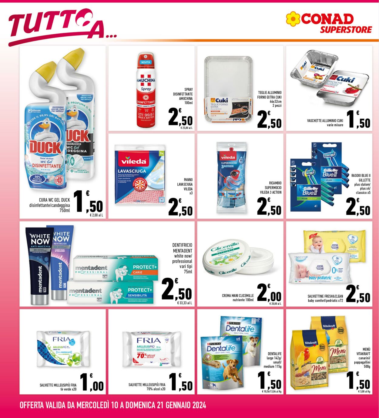 Volantino Conad 10.01.2024 - 21.01.2024