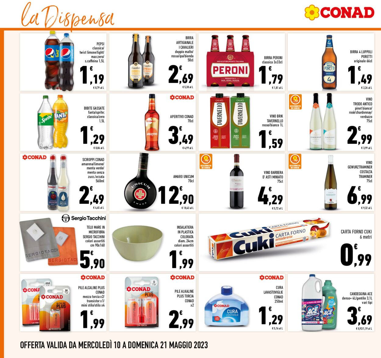 Volantino Conad 10.05.2023 - 21.05.2023