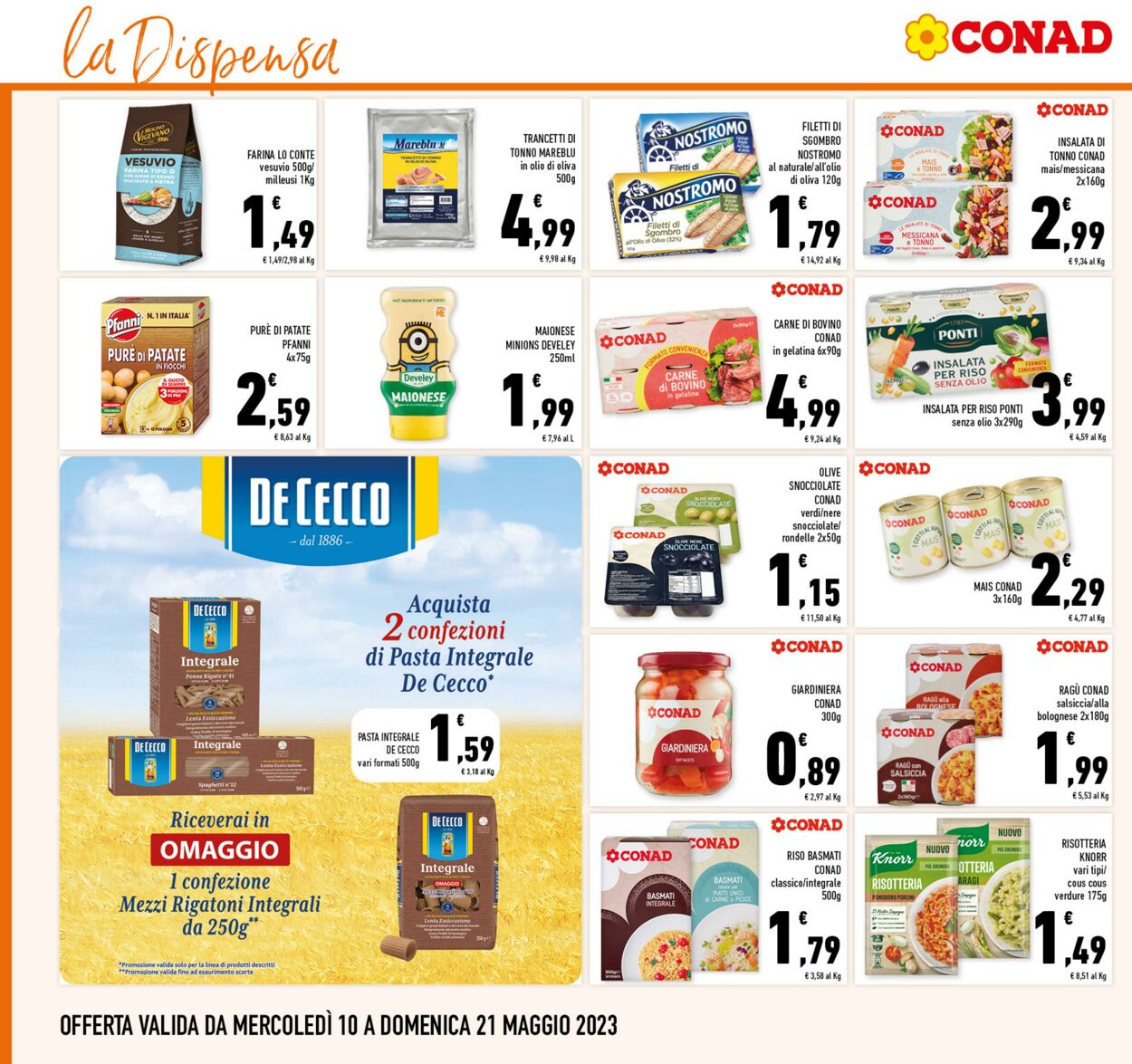 Volantino Conad 10.05.2023 - 21.05.2023