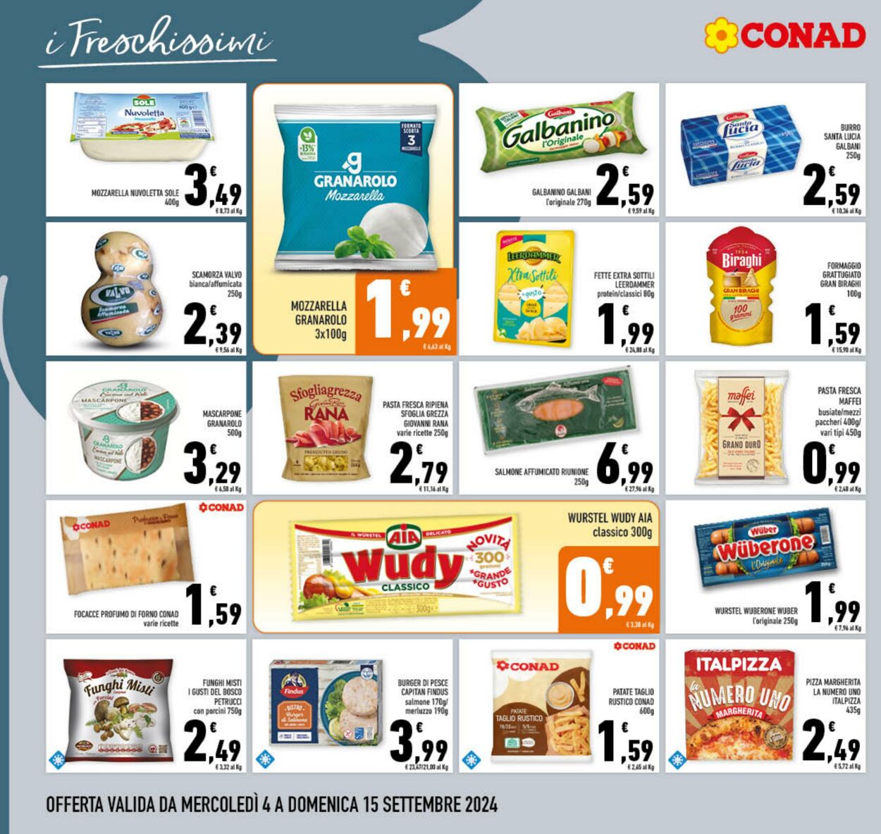 Volantino Conad 04.09.2024 - 15.09.2024