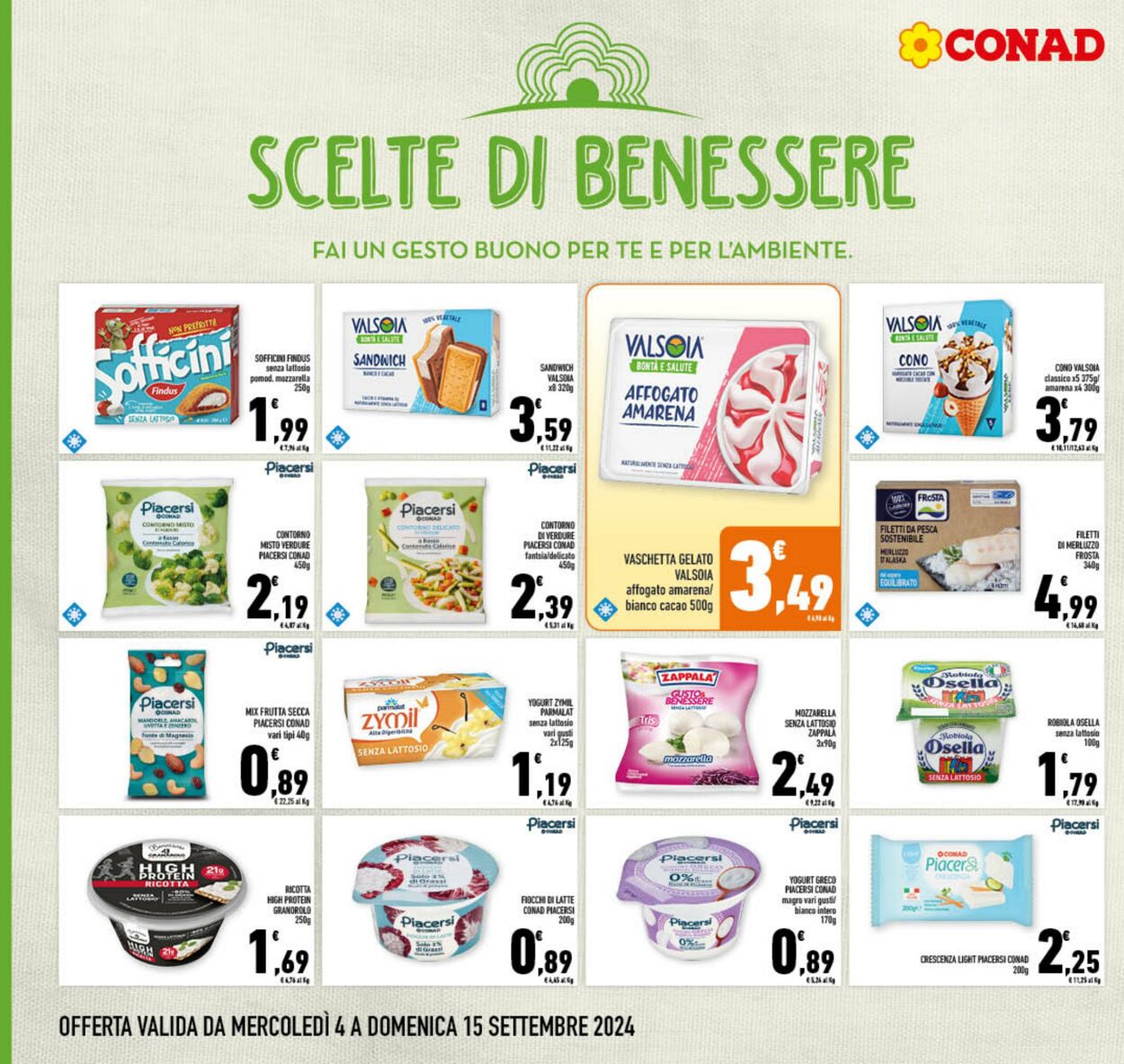 Volantino Conad 04.09.2024 - 15.09.2024