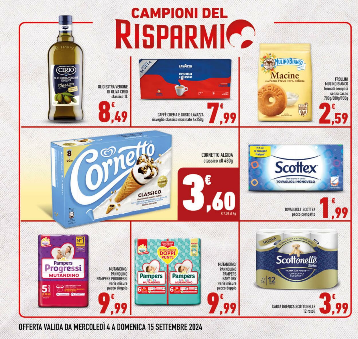 Volantino Conad 04.09.2024 - 15.09.2024