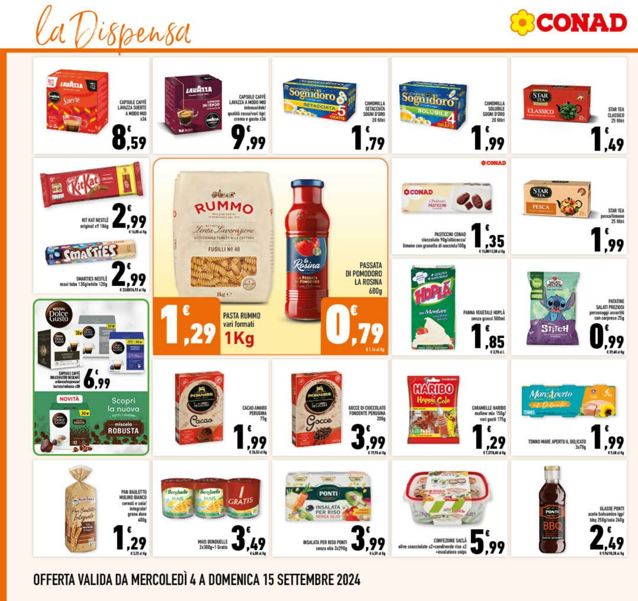 Volantino Conad 04.09.2024 - 15.09.2024