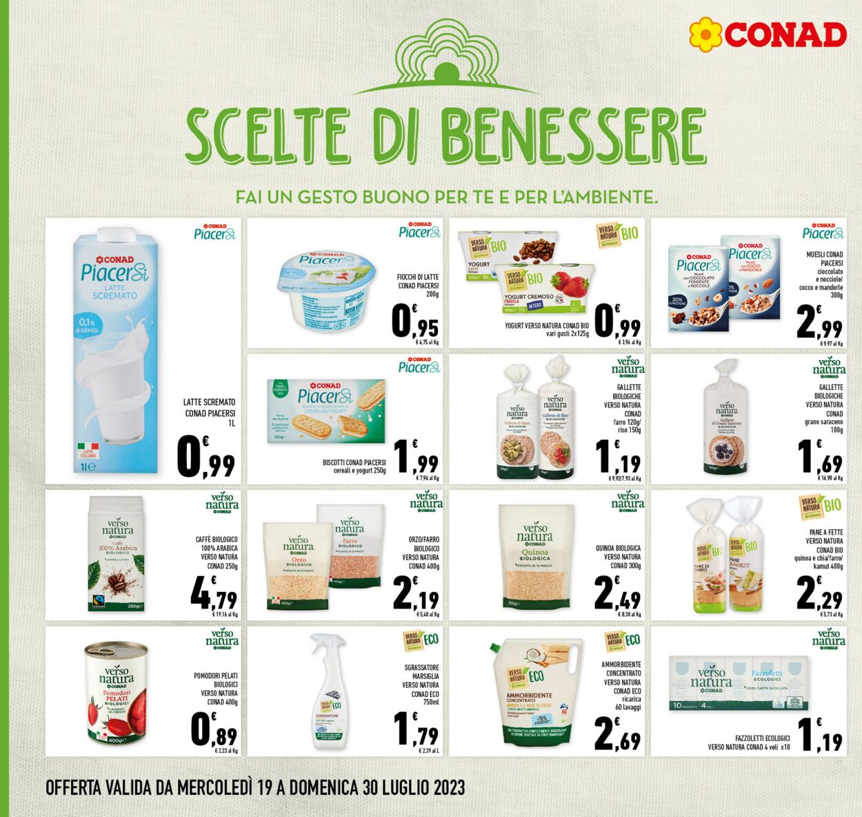 Volantino Conad 19.07.2023 - 30.07.2023