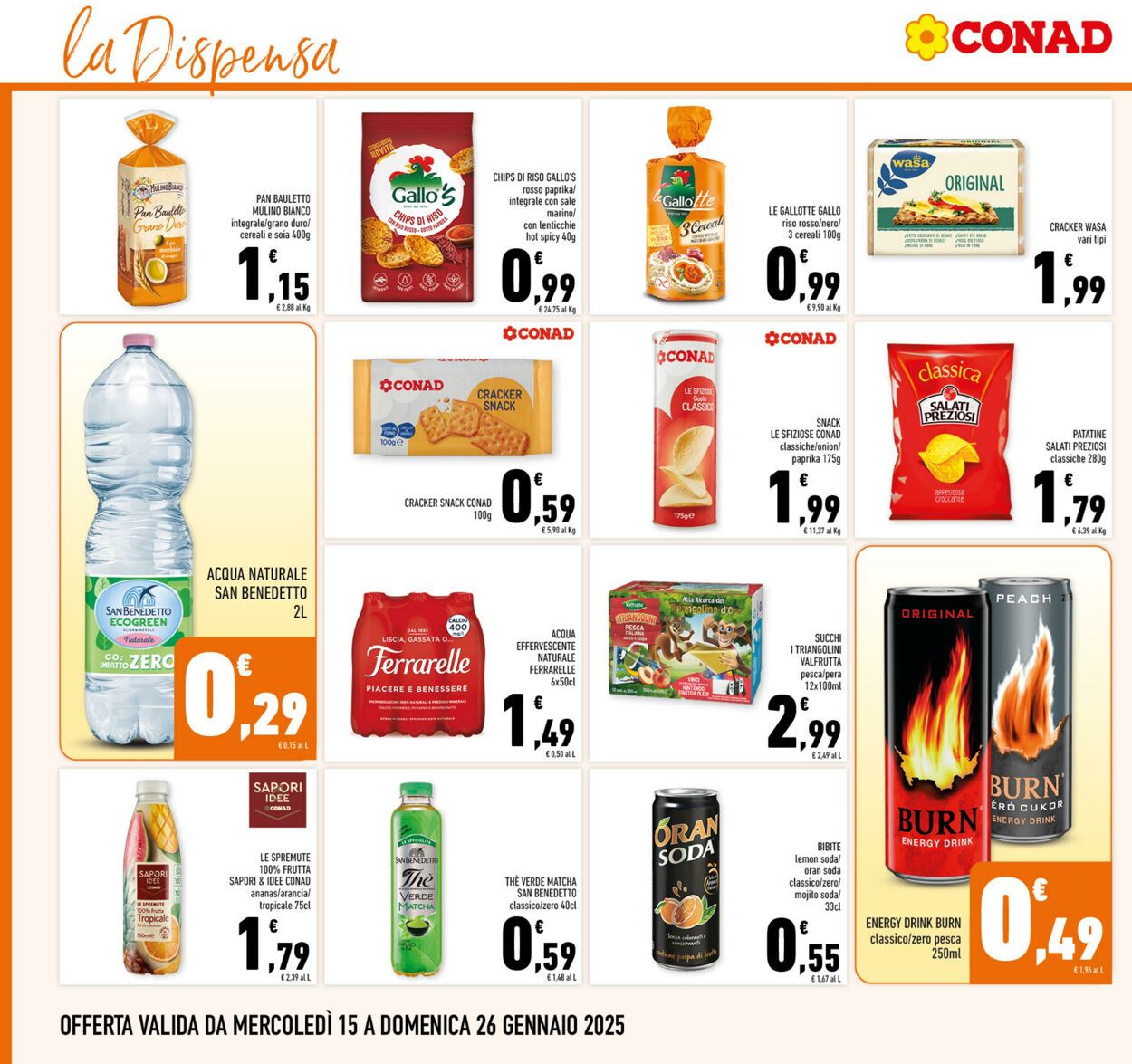 Volantino Conad 15.01.2025 - 26.01.2025