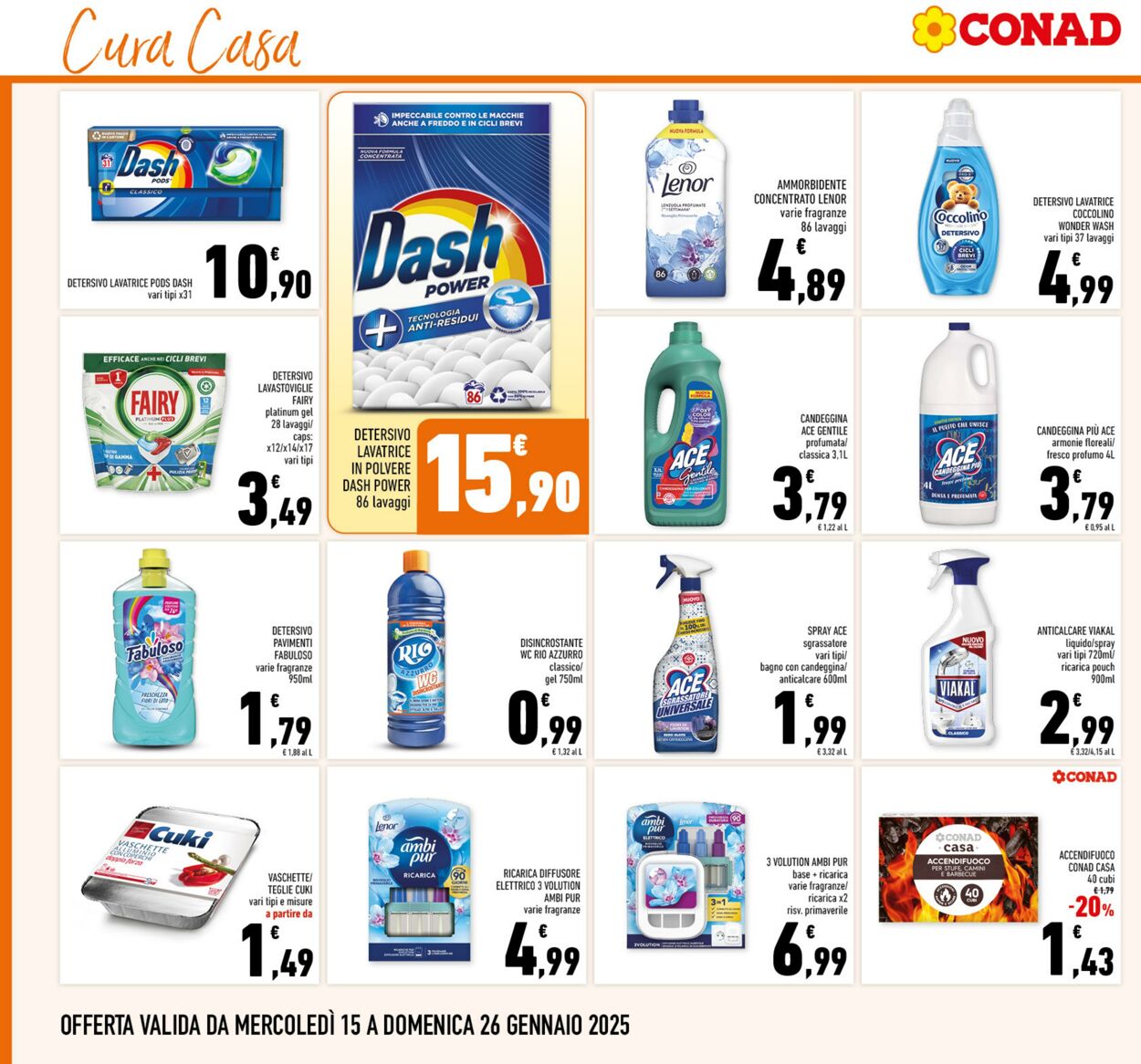 Volantino Conad 15.01.2025 - 26.01.2025