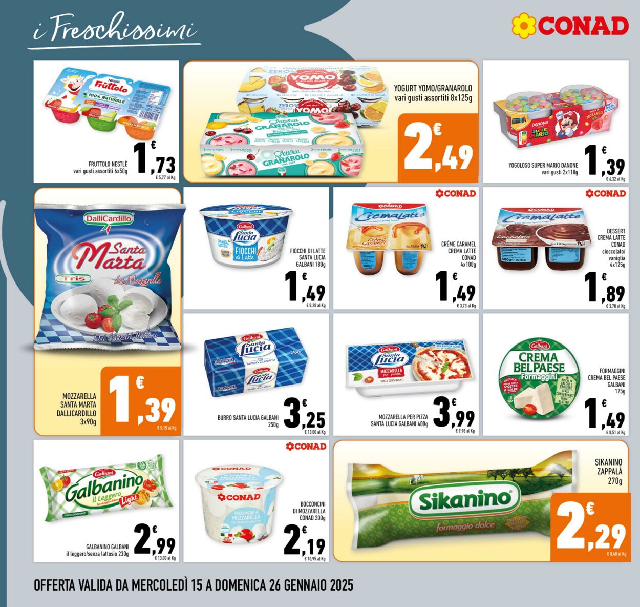 Volantino Conad 15.01.2025 - 26.01.2025