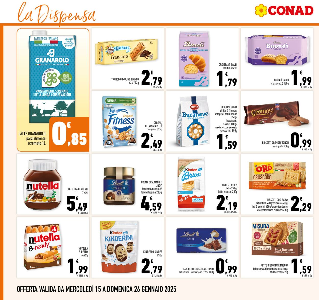 Volantino Conad 15.01.2025 - 26.01.2025