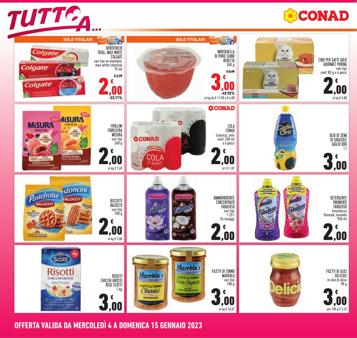 Volantino Conad 04.01.2023 - 15.01.2023