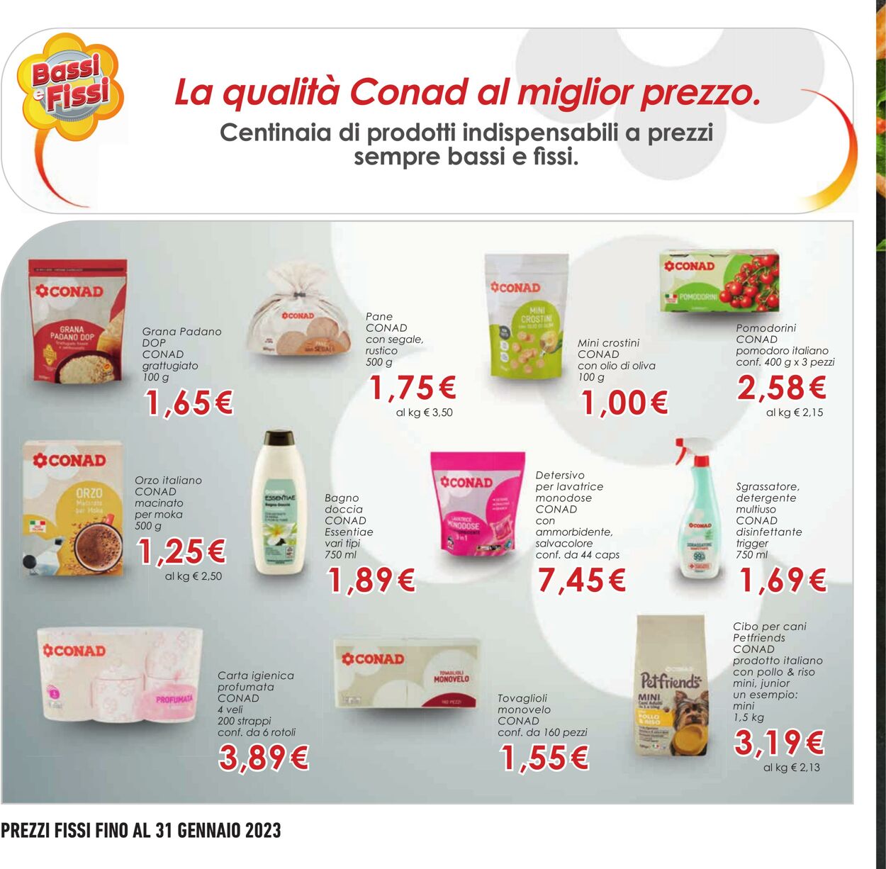 Volantino Conad 04.01.2023 - 15.01.2023