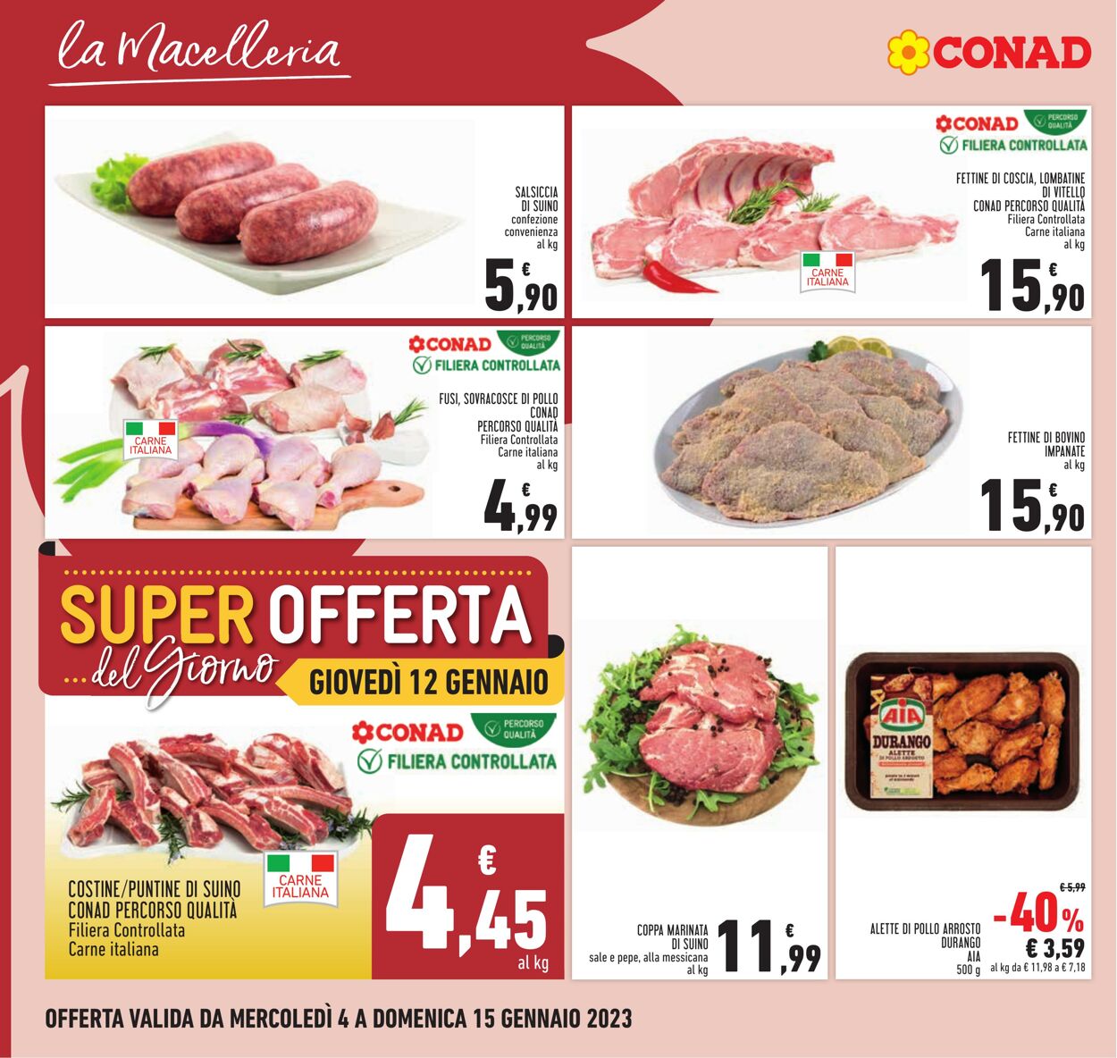 Volantino Conad 04.01.2023 - 15.01.2023