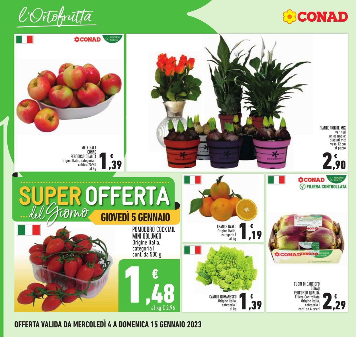 Volantino Conad 04.01.2023 - 15.01.2023