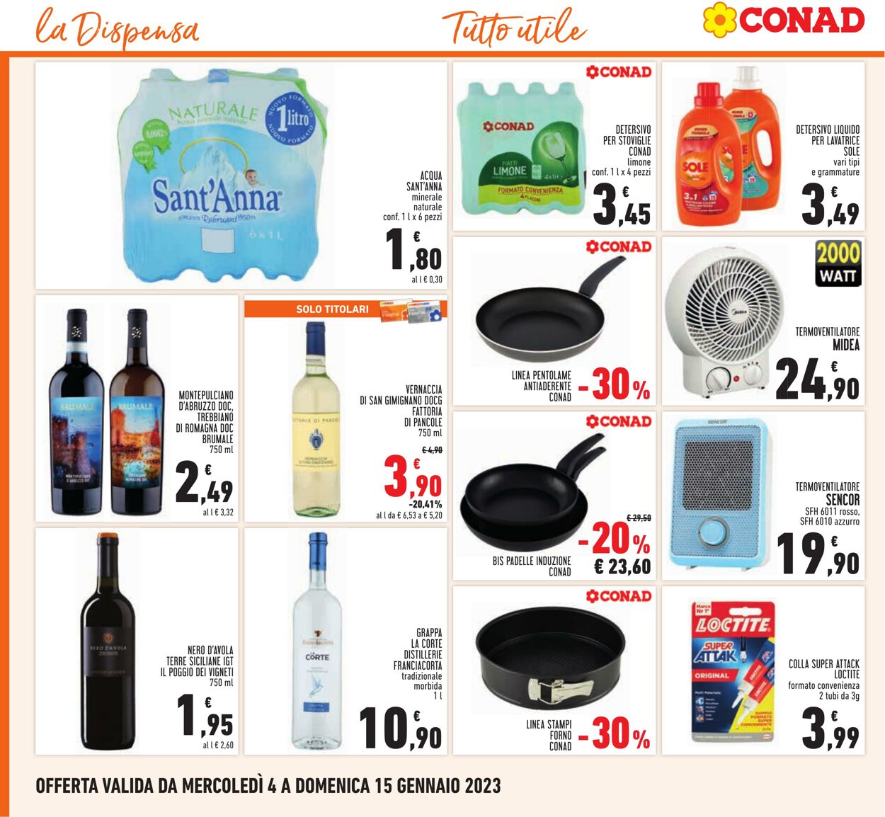 Volantino Conad 04.01.2023 - 15.01.2023