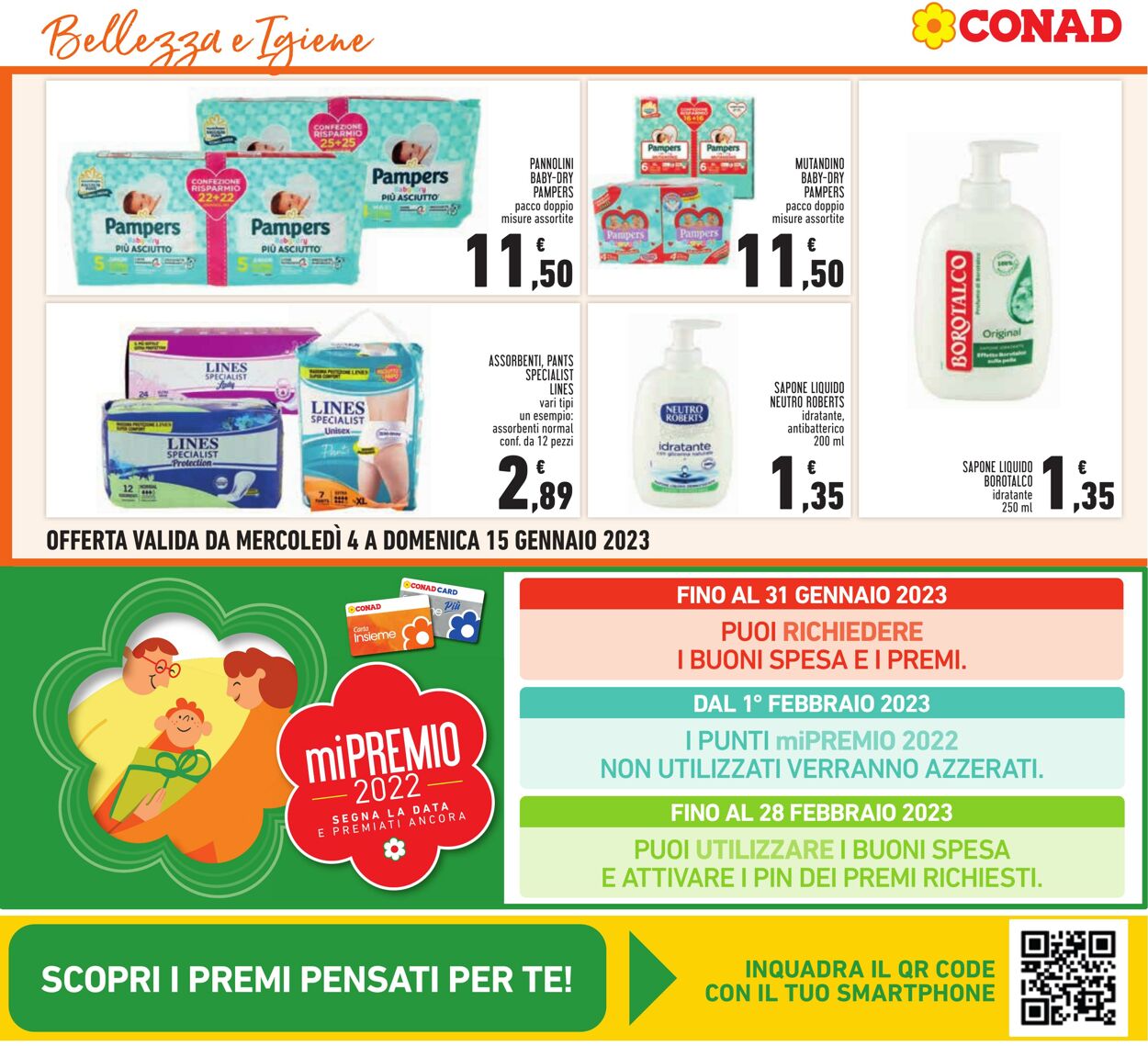 Volantino Conad 04.01.2023 - 15.01.2023