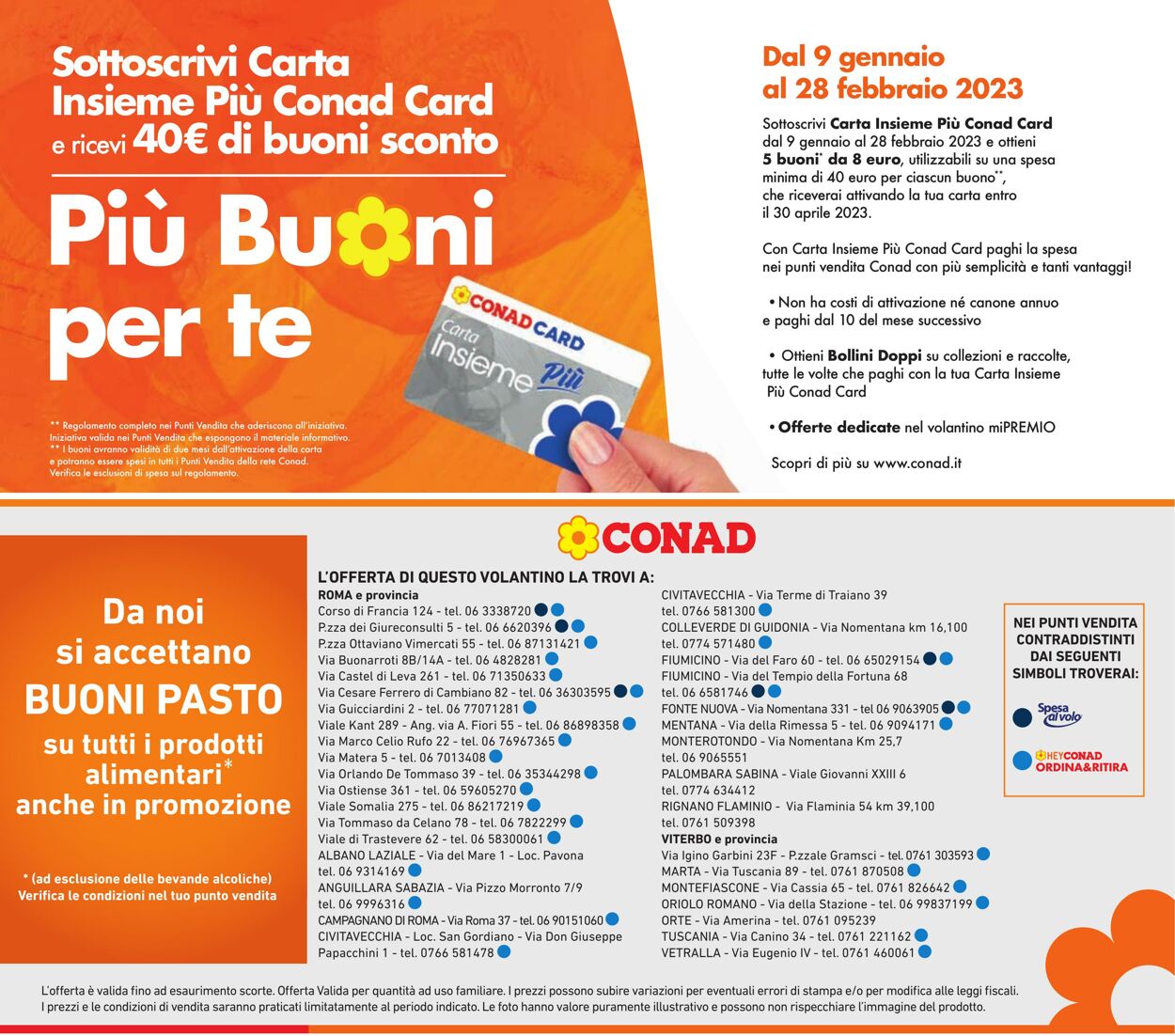 Volantino Conad 04.01.2023 - 15.01.2023