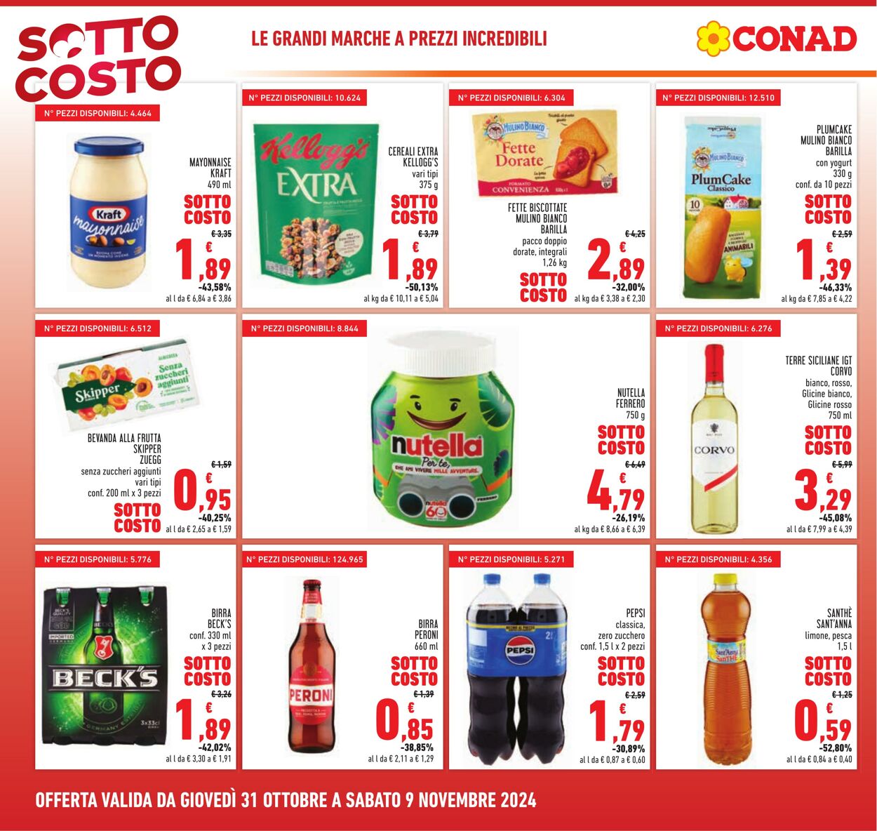 Volantino Conad 31.10.2024 - 09.11.2024