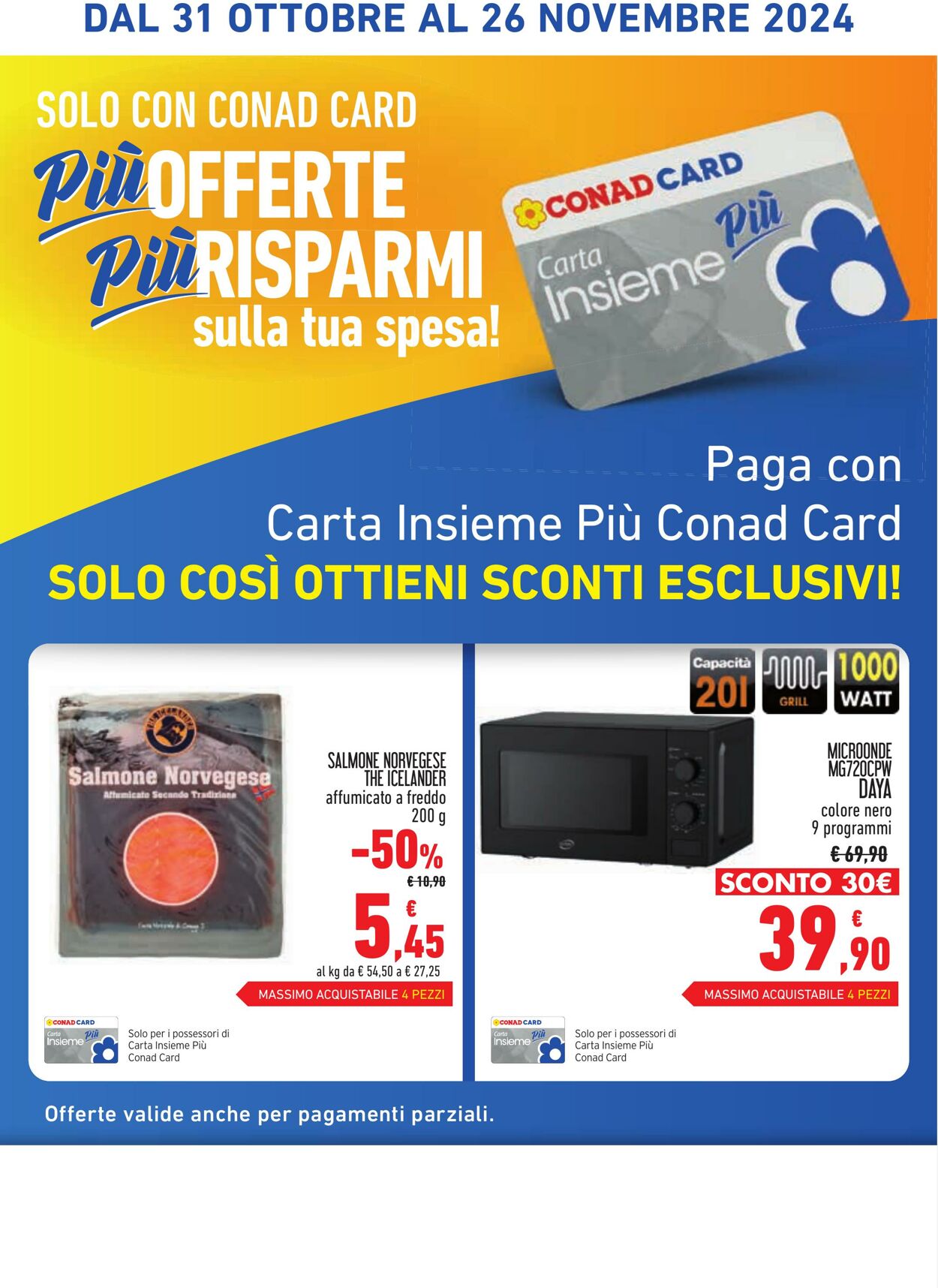 Volantino Conad 31.10.2024 - 26.11.2024