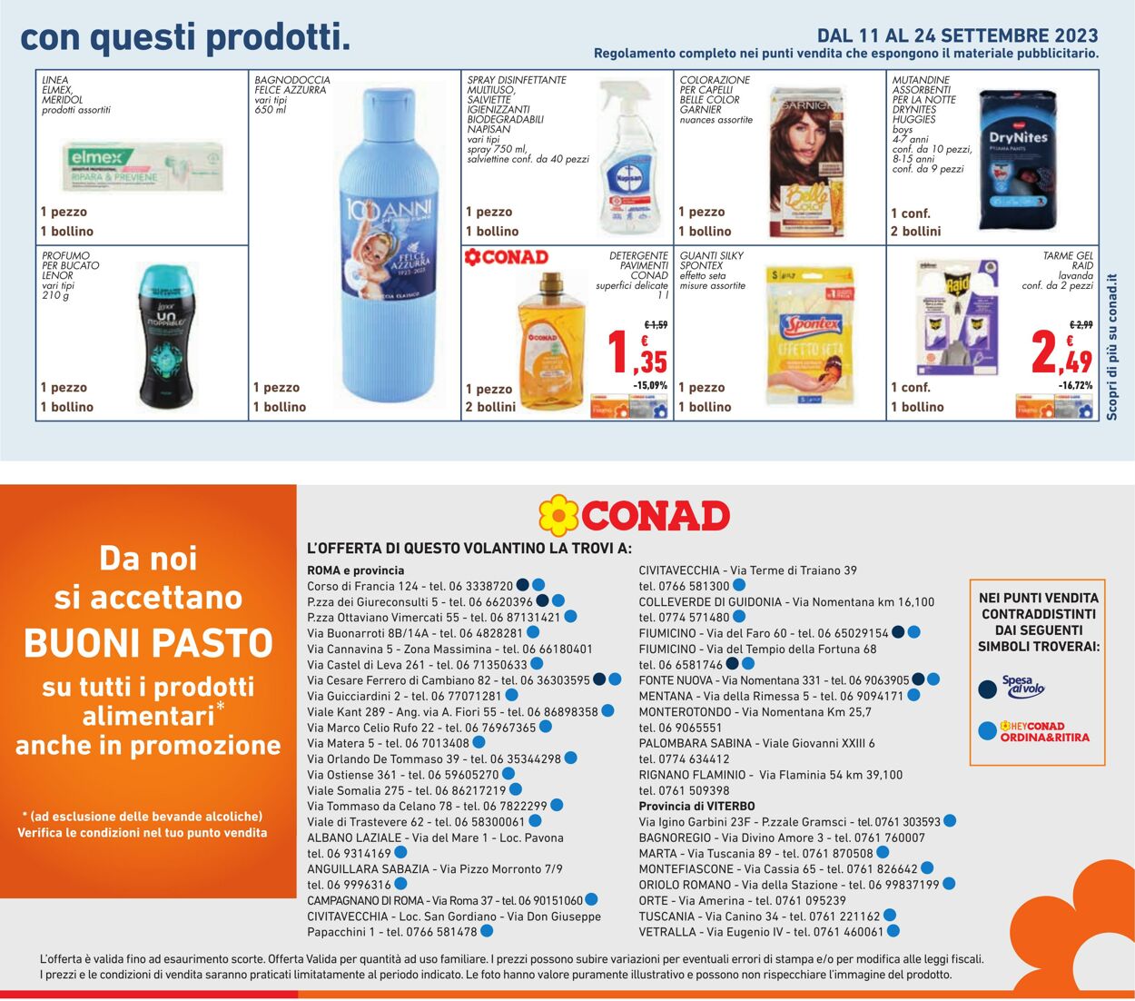 Volantino Conad 13.09.2023 - 24.09.2023