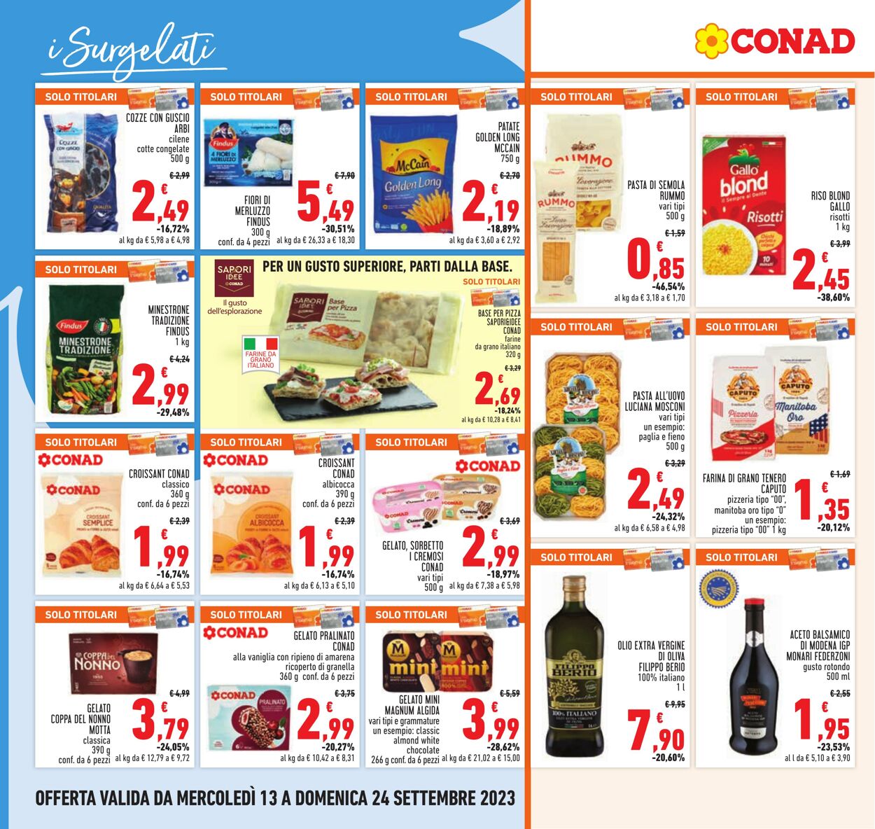 Volantino Conad 13.09.2023 - 24.09.2023