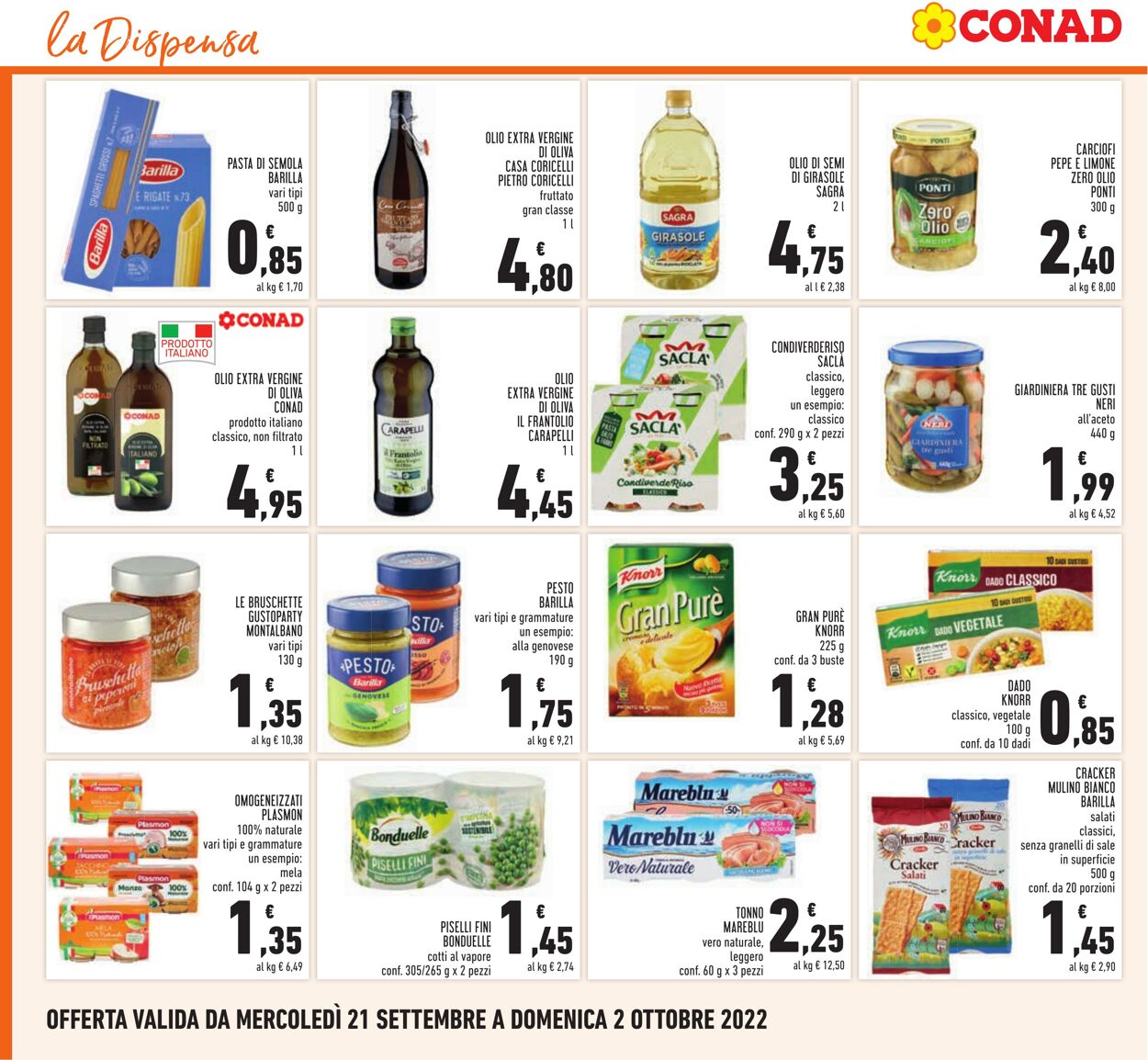 Volantino Conad 21.09.2022 - 02.10.2022