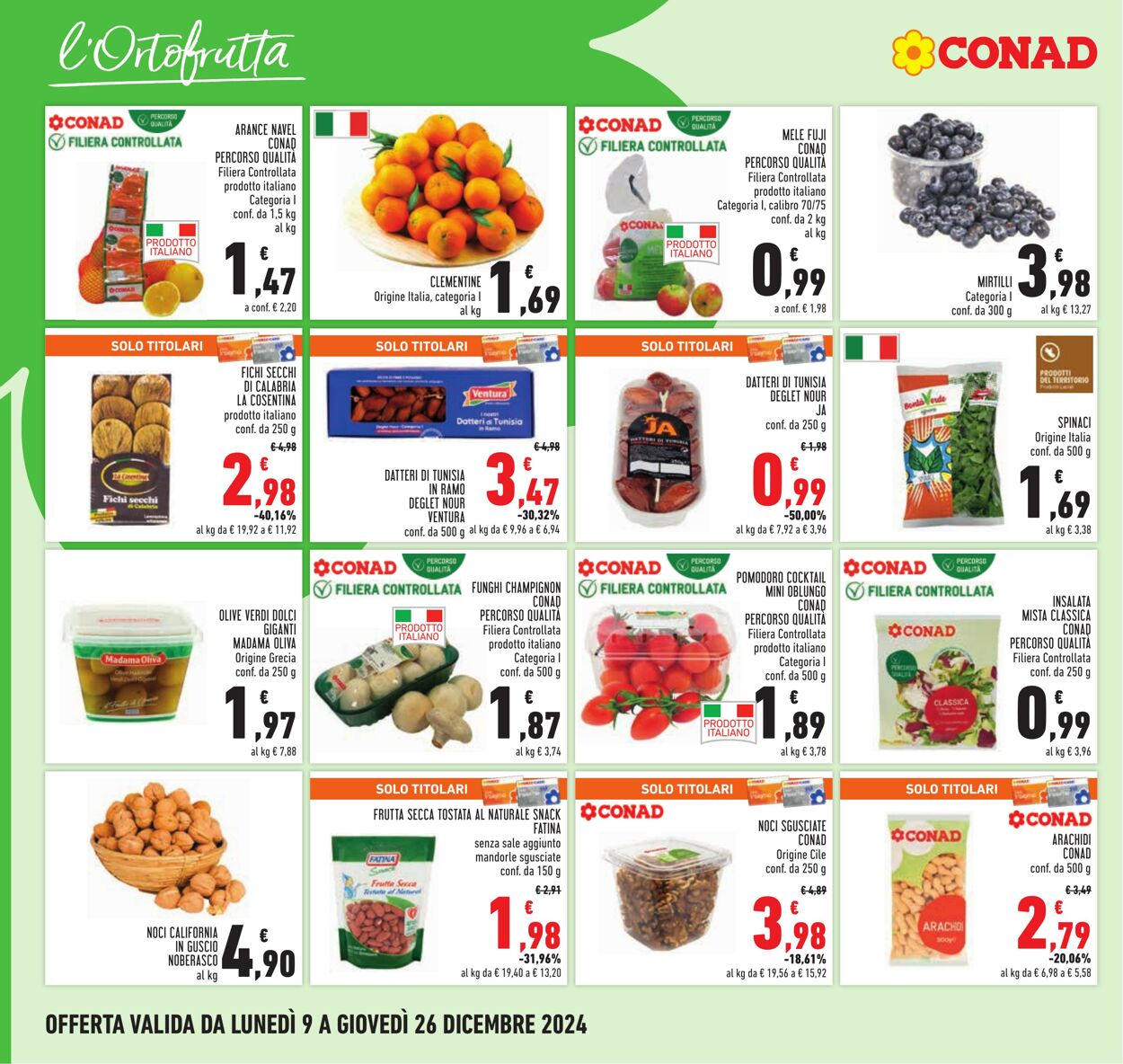 Volantino Conad 09.11.2024 - 26.12.2024