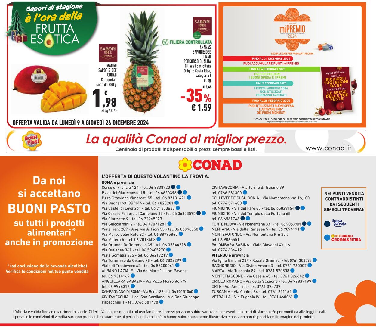 Volantino Conad 09.11.2024 - 26.12.2024