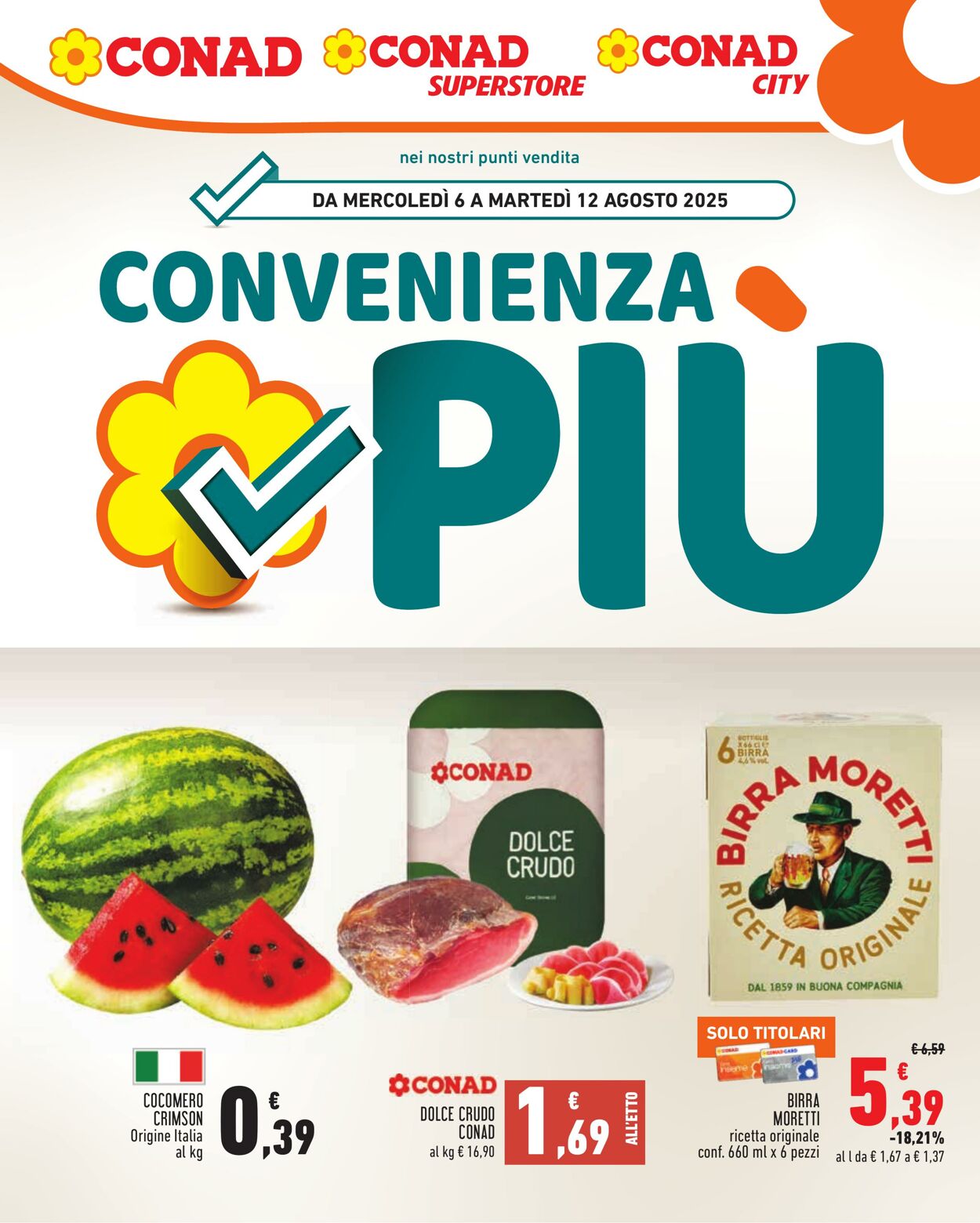 Volantino Conad 06.08.2025 - 06.08.2025