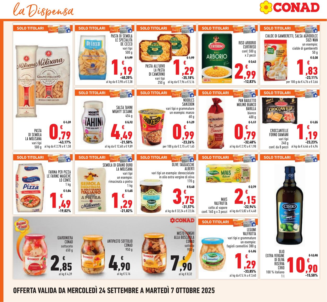 Volantino Conad 01.10.2025 - 01.10.2025