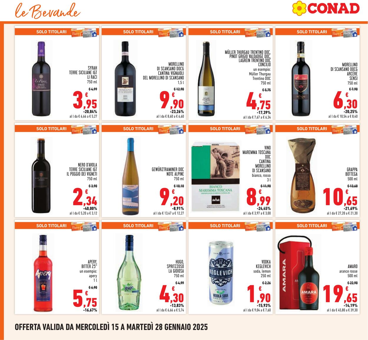 Volantino Conad 15.01.2025 - 28.01.2025