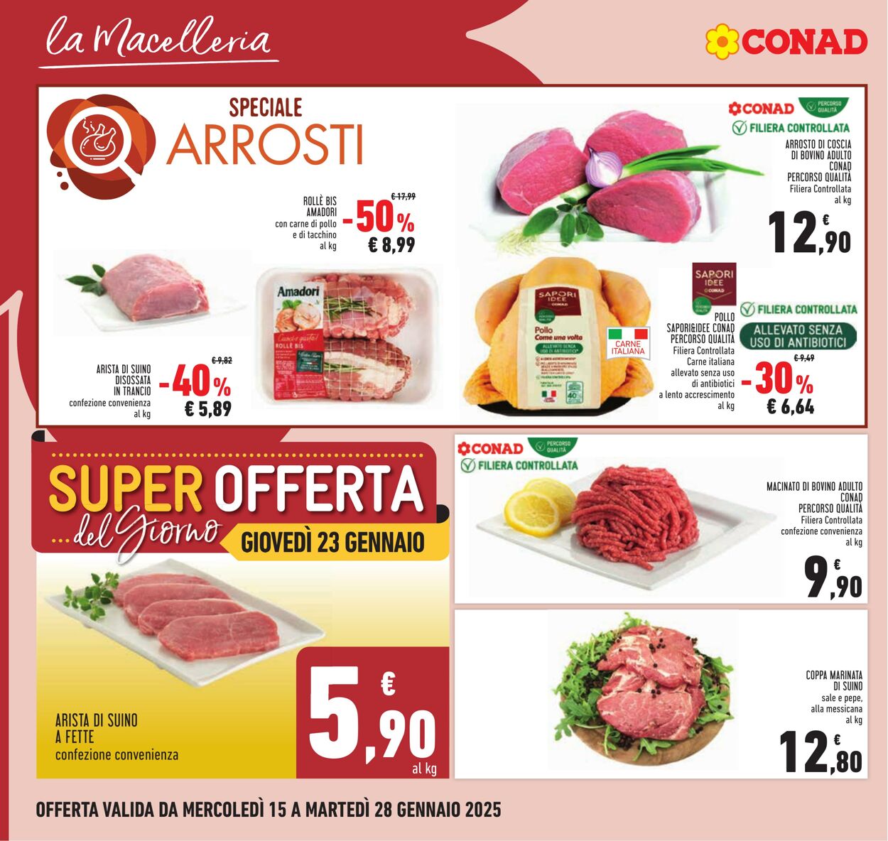 Volantino Conad 15.01.2025 - 28.01.2025