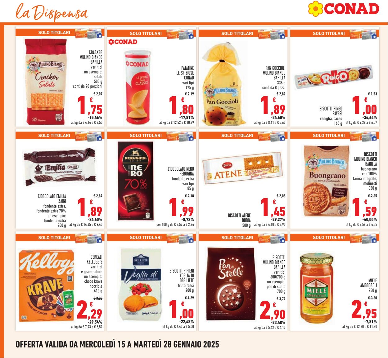 Volantino Conad 15.01.2025 - 28.01.2025