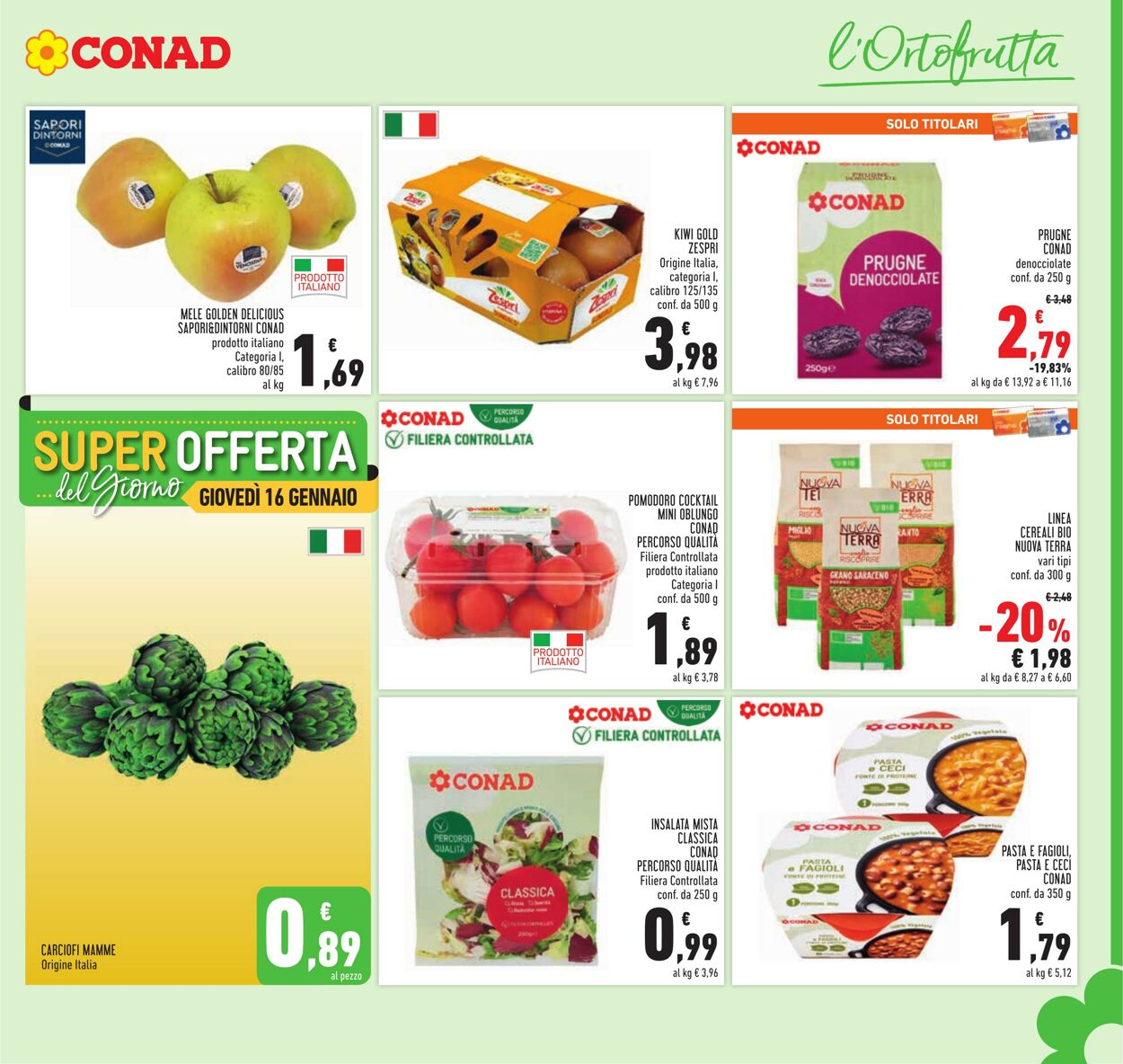 Volantino Conad 15.01.2025 - 28.01.2025