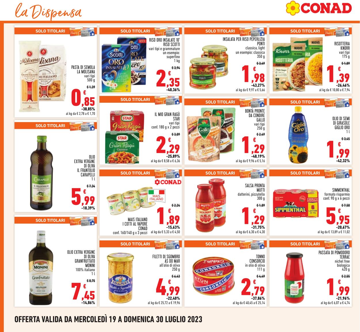 Volantino Conad 19.07.2023 - 30.07.2023