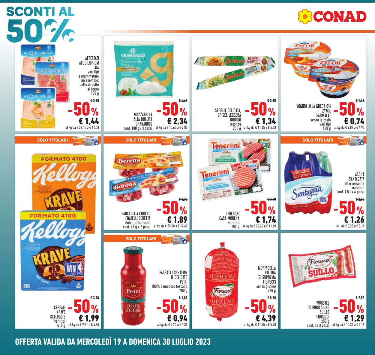 Volantino Conad 19.07.2023 - 30.07.2023