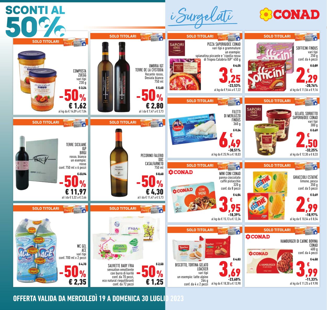 Volantino Conad 19.07.2023 - 30.07.2023